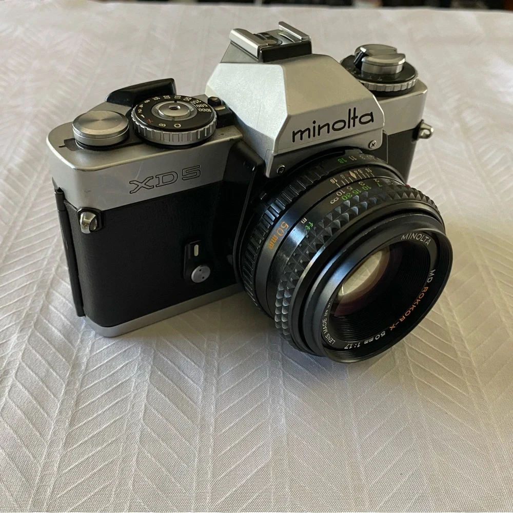 Minolta XD5 35mm Camera with Rokkor X 50mm MD Lens